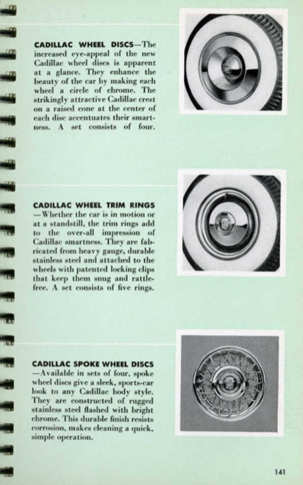1953 Cadillac Salesmans Data Book Page 130